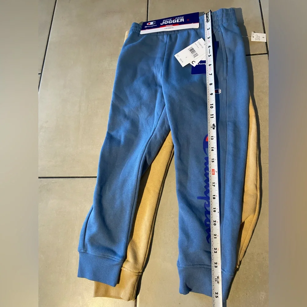 Champion Kids Blue Joggers with Logo Size 6